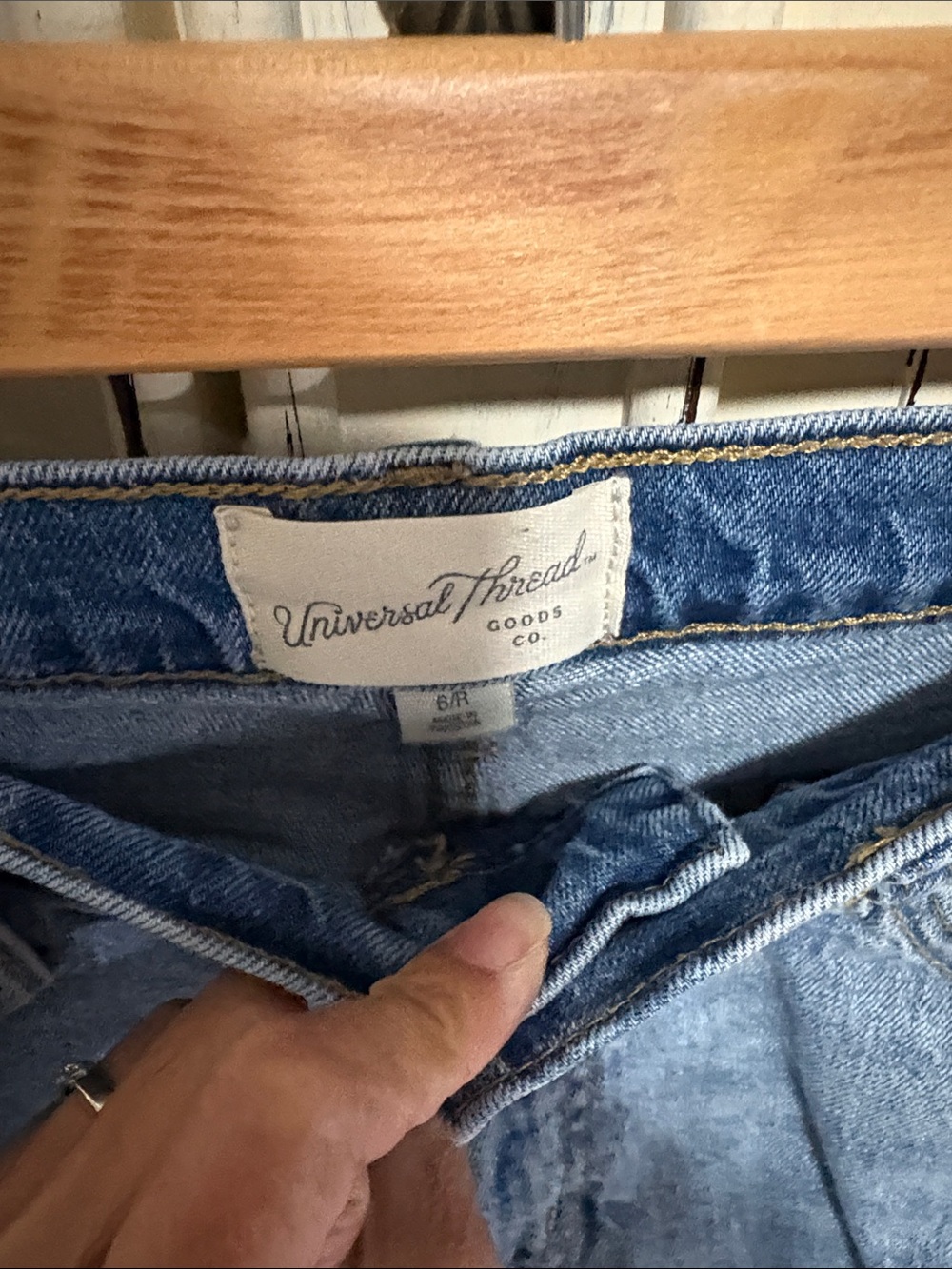 Universal Thread Light Blue Distressed High-Rise Jeans - Picture 3 of 4